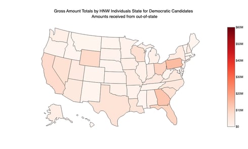 Gross Amount Totals by HNW to Republicans