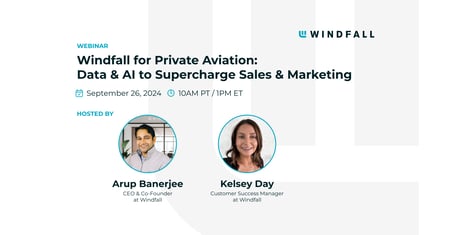 Windfall for Private Aviation: Data & AI to Supercharge Sales & Marketing