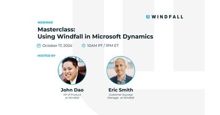 Masterclass: Using Windfall in Microsoft Dynamics